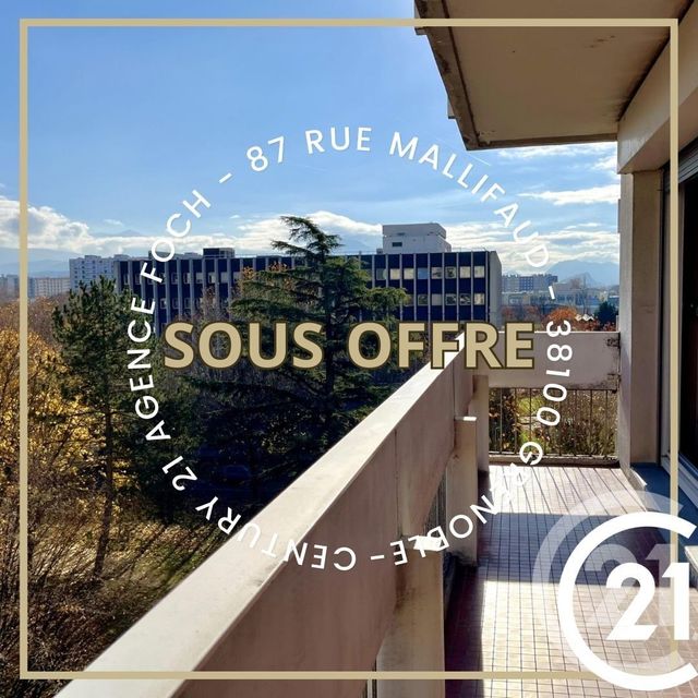 Appartement T4 à vendre - 4 pièces - 81.77 m2 - GRENOBLE - 38 - RHONE-ALPES - Century 21 Agence Foch